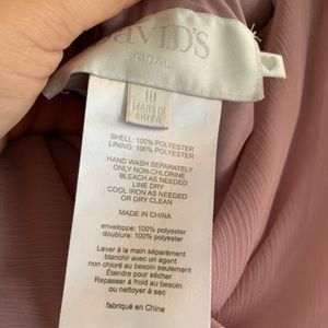 David’s bridal bridesmaid dress Quartz color